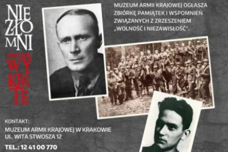 W Muzeum AK zbiórka pamiątek związanych ze Zrzeszeniem „Wolność i Niezawisłość”