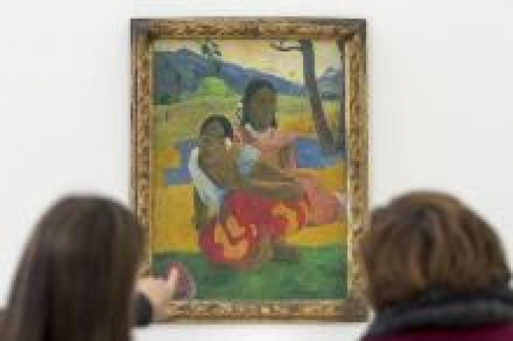 Obraz Paula Gauguina „Nafea Faa Ipoipo”. Fot. PAP/EPA