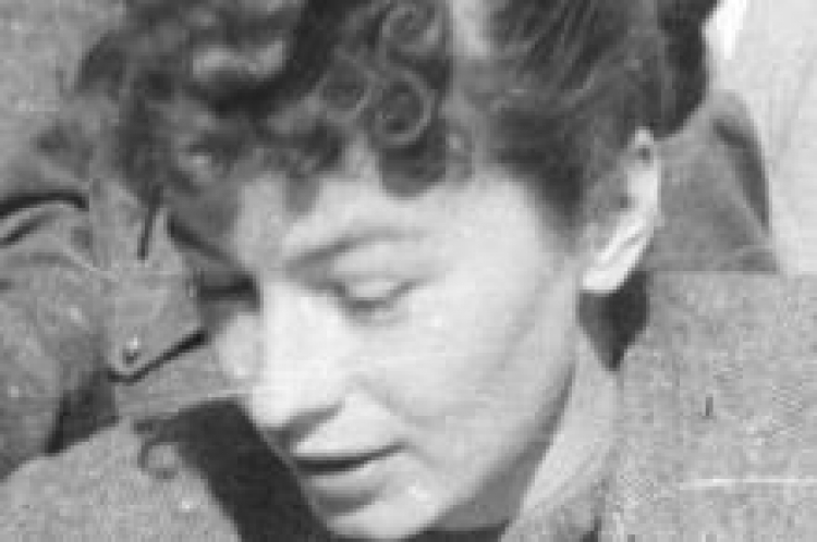 Danuta Szaflarska. Łódź, 1949 r. Fot. PAP/CAF