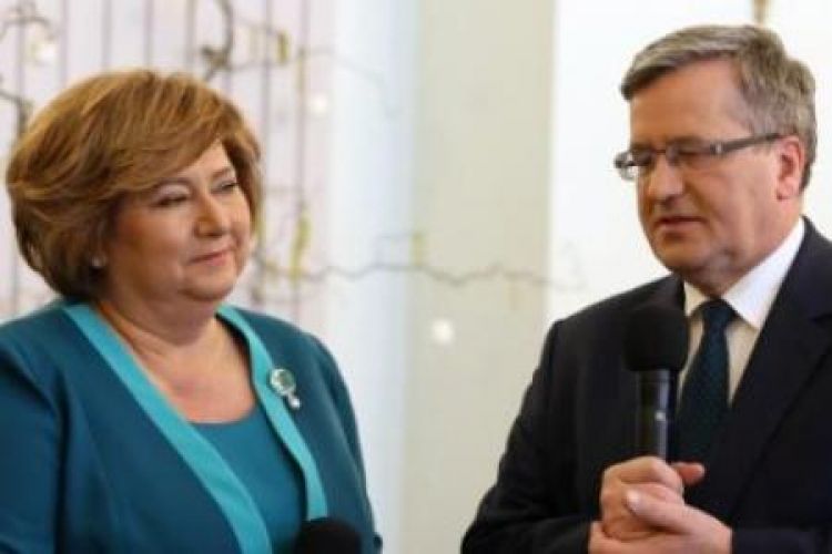 Anna i Bronisław Komorowscy. Fot. PAP/T. Gzell Anna i Bronisław Komorowscy. Fot. PAP/T. Gzell