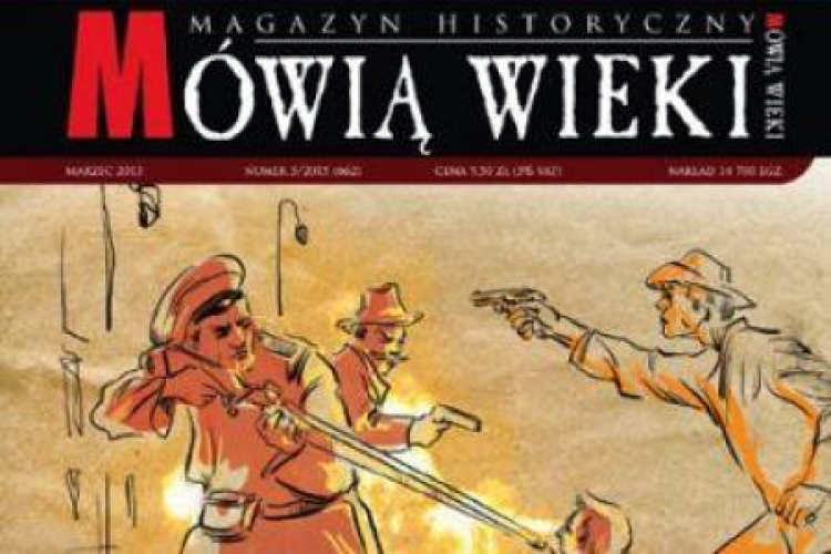 Fragment okładki marcowego magazynu „Mówią Wieki”