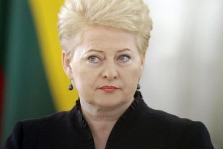Prezydent Litwy Dalia Grybauskaite. Fot. PAP/EPA