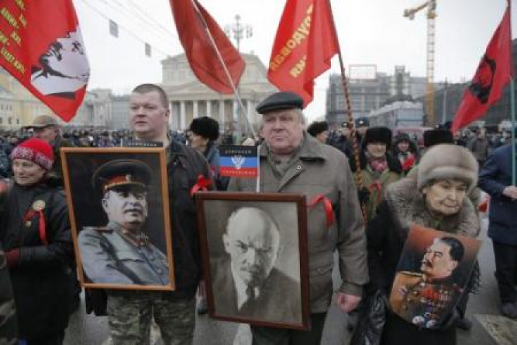 Obchody "Dnia Obrońcy Ojczyzny". Moskwa. 23.02.2015. Fot. PAP/EPA