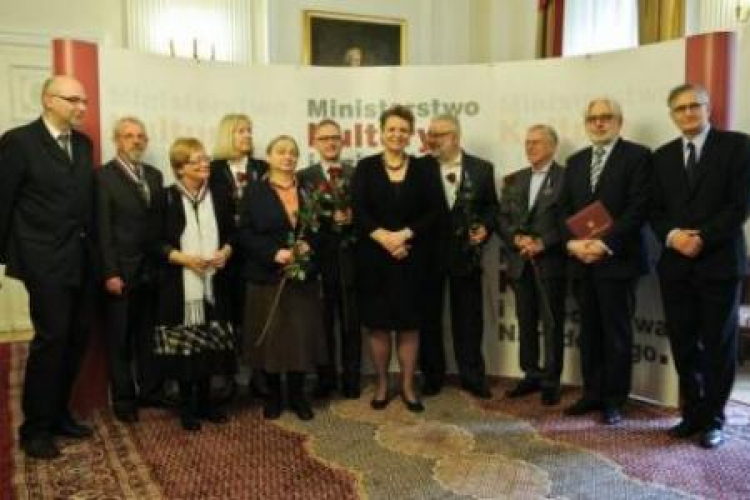 Uroczystość w ministerstwie kultury odznaczenia medalami Zasłużony Kulturze „Gloria Artis”. Fot. PAP/M. Obara