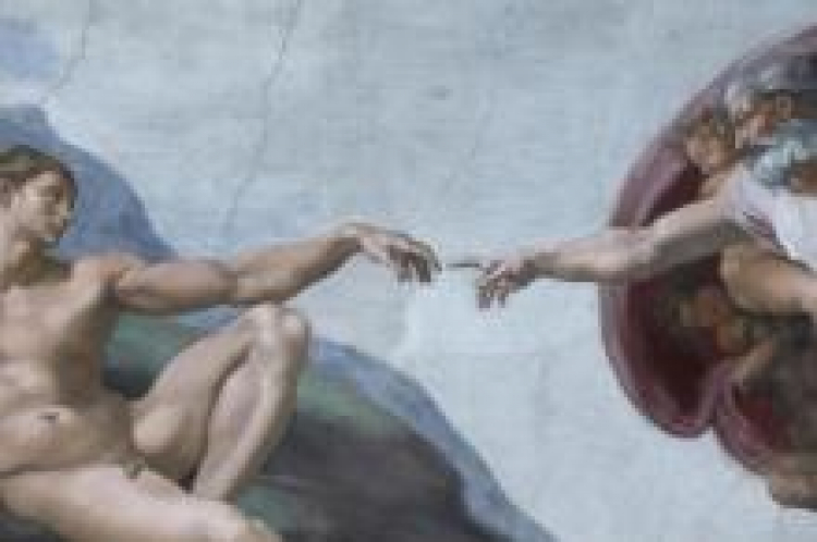 "Stworzenie Adama" Michała Anioła w Kaplicy Sykstyńskiej. Fot. PAP/EPA