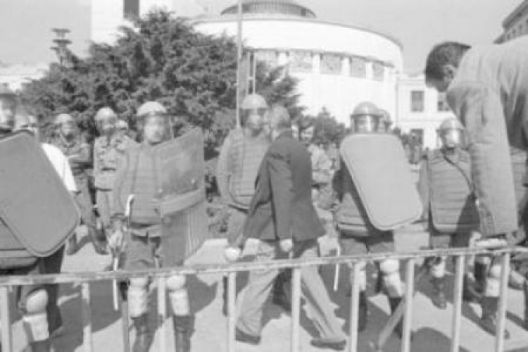 Demonstracja opozycji w 1989 r. w Warszawie. Foto: Fotorzepa/Przemek Wierzchowski