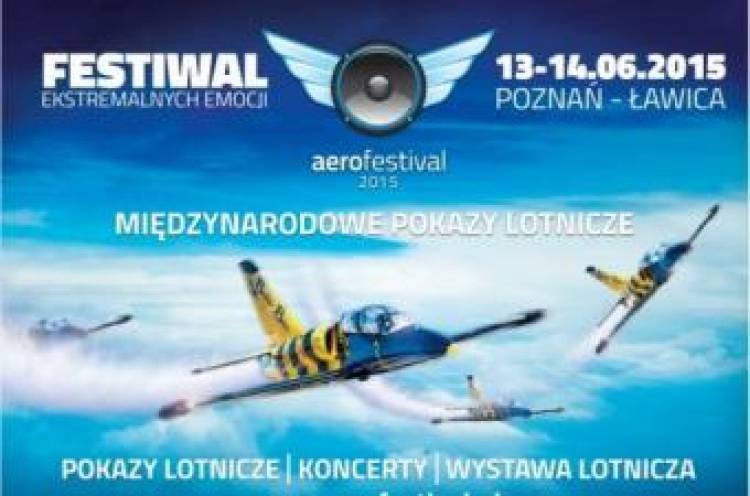 Plakat pokazów lotniczych "Aerofestival 2015"