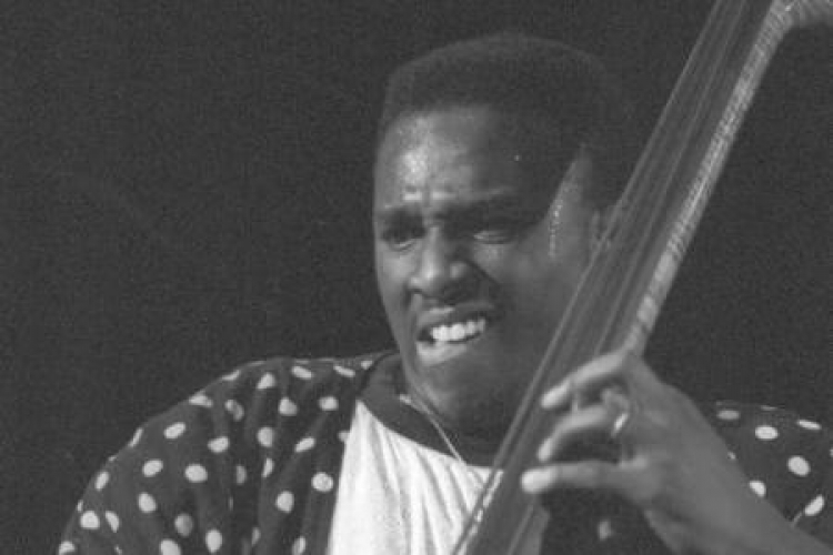 Charnett Moffett na Jazz Jamboree w 1990 roku Fot.PAP/Teodor Walczak