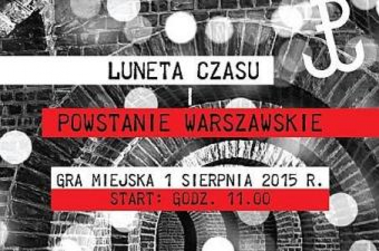 Plakat gry miejskiej "Luneta czasu"