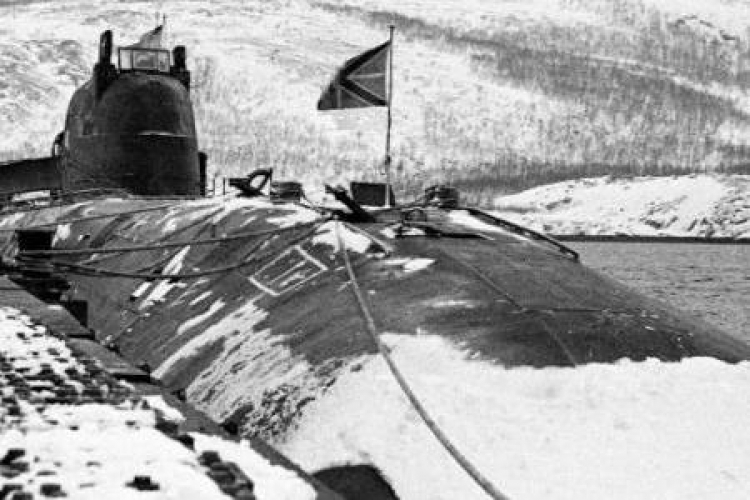 Rosyjski atomowy okręt podwodny "Kursk". Fot. PAP/EPA