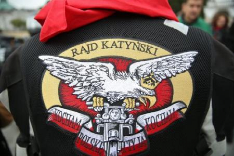 XV Międzynarodowy Motocyklowy Rajd Katyński. Fot. PAP/R. Guz