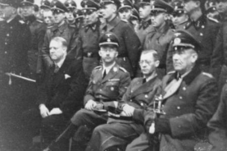 Od lewej: Quisling, Himmler, Terboven, von Falkenhorst. Źródło: Wikipedia Commons