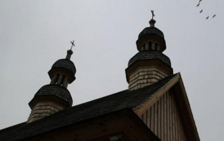 Zrekonstruowana XVIII-w. cerkiew greckokatolicka w Godkowie. Fot. PAP/T. Waszczuk