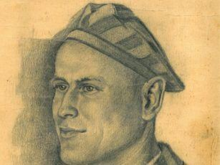 Stanisław Serafini - portret wykonany przez nieznanego z nazwiska współwięźnia. Źródło: Muzeum Auschwitz