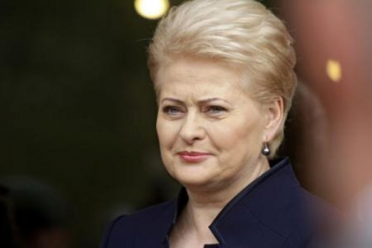 Prezydent Litwy Dalia Grybauskaite. Fot. PAP/EPA