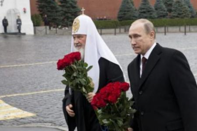 Prezydent Rosji Władimir Putin i Patriarcha Cyryl z Moskwy i Wszechrusi. Fot. PAP/EPA