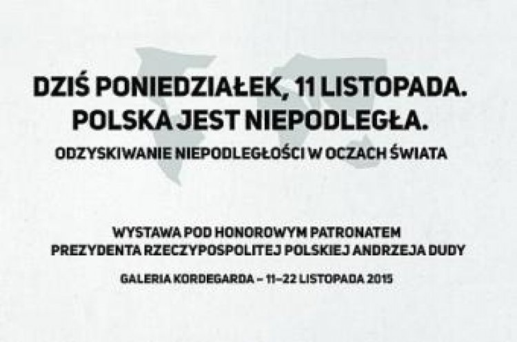 Fragment plakatu "Dziś poniedziałek, 11 listopada"