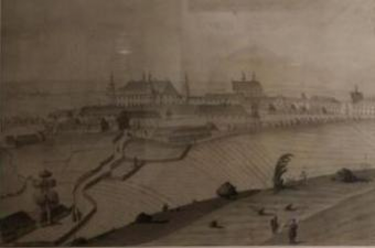 Wystawa „Wizerunek Miasta” w Muzeum Historii Kielc. Ks. Antoni Brygierski, Widok Kielc (1753-1756).Fot.Marek Klapa (PAP)