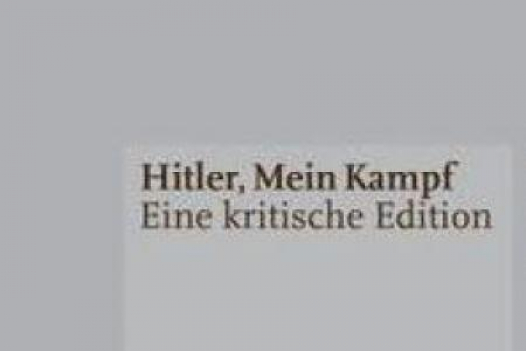 Fragment okladki publikacji "Hitler, Mein Kampf". Źródło: IfZ