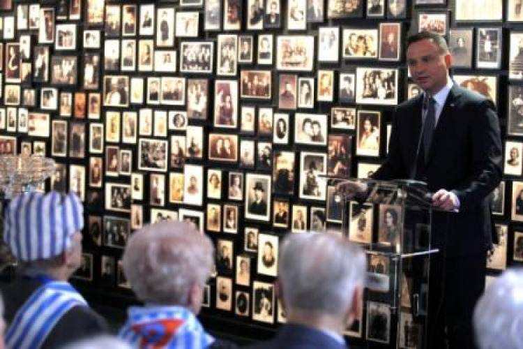 Uroczystości 71. rocznicy wyzwolenia Auschwitz - prez. A. Duda. Fot. PAP/A. Grygiel