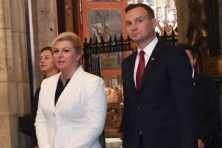 Prezydent RP Andrzej Duda i prezydent Chorwacji Kolinda Grabar-Kitarović. Fot. PAP/J. Bednarczyk