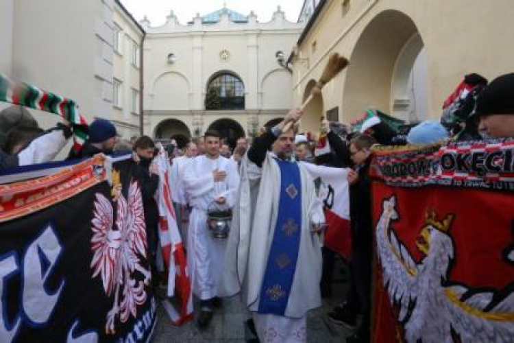 8. Ogólnopolska Pielgrzymka Kibiców na Jasną Górę. Fot. PAP/W. Deska