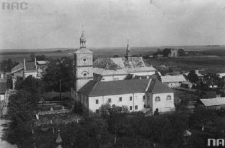 Panorama miasta Bełz -lata 1920-39-, które po tzw. korekcie granicy między PRL a ZSRS przejął Związek Sowiecki. Fot. NAC