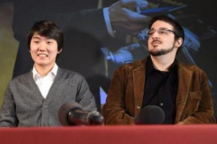 Seong-Jin Cho i Charles Richard-Hamelin. Fot. PAP/R. Pietruszka