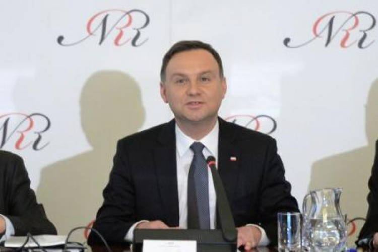 Prezydent Andrzej Duda podczas posiedzenia Narodowej Rady Rozwoju. Fot. PAP/J. Turczyk