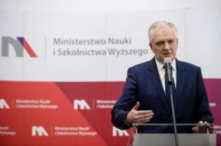 Wicepremier, minister nauki i szkolnictwa wyższego Jarosław Gowin. Fot. PAP/M. Obara