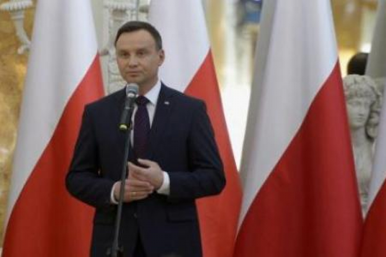 Prezydent Andrzej Duda podczas ceremonii wręczenia odznaczeń państwowych Polakom ratującym Żydów. Fot.PAP/D. Delmanowicz