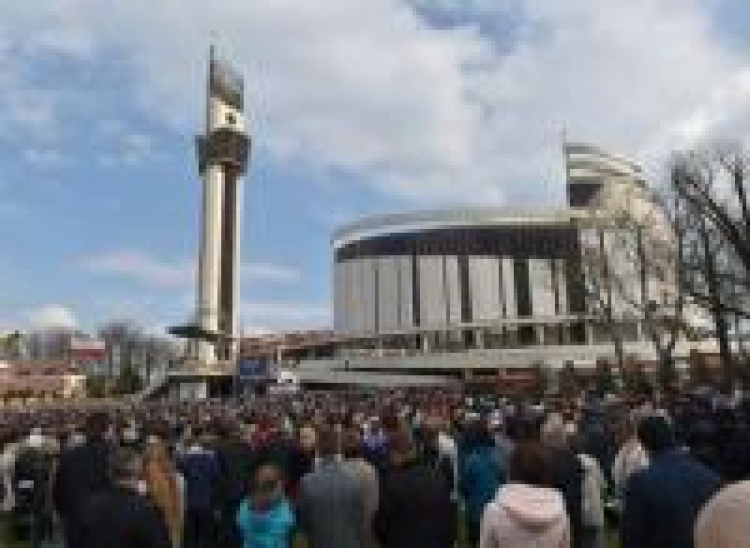 Sanktuarium Bożego Miłosierdzia w Krakowie - Łagiewnikach. Fot. PAP/J. Bednarczyk