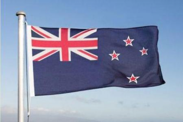 Flaga Nowej Zelandii. Fot. PAP/EPA