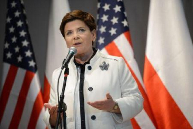 Premier Beata Szydło podczas spotkania z Polonią w USA. Fot. PAP/J. Turczyk