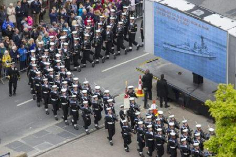 Obchody setnej rocznicy bitwy jutlandzkiej w Kirkwall. Fot. PAP/EPA