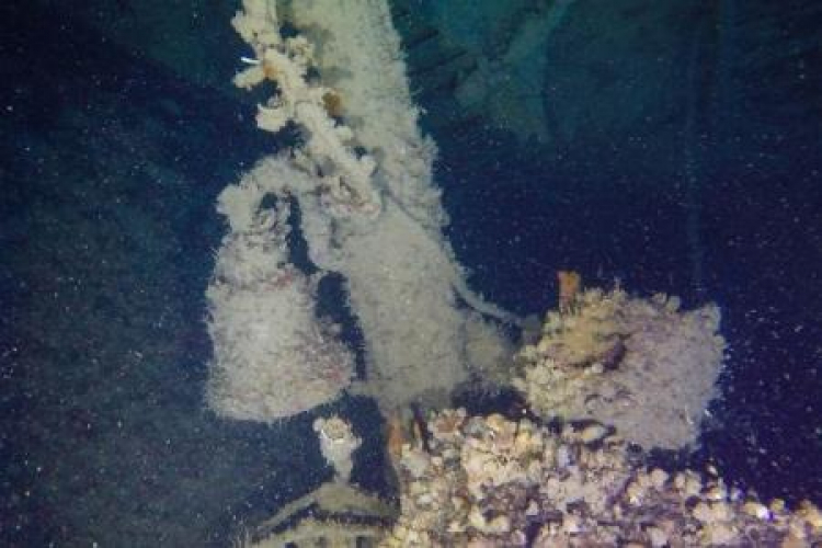 Odnaleziony dzwon niszczyciela ORP „Kujawiak”. Źródło: Stowarzyszenie Wyprawy Wrakowe