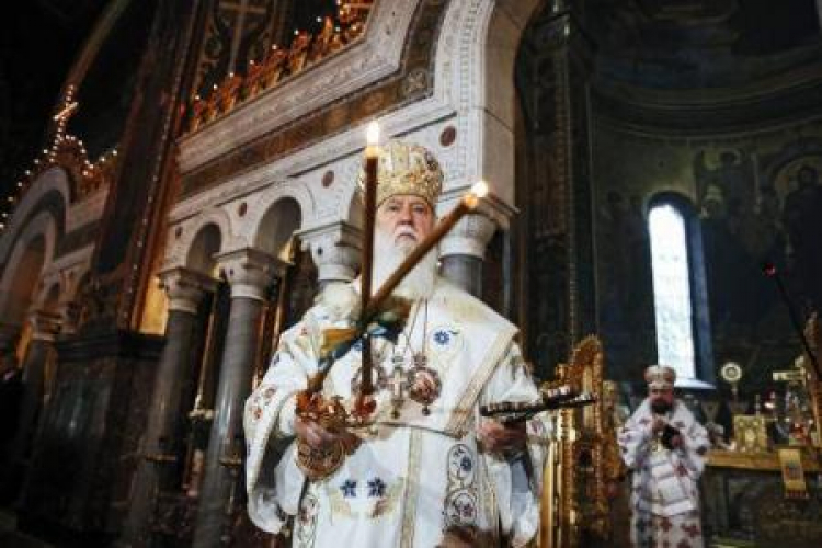 Patriarcha Filaret, zwierzchnik Ukraińskiego Kościoła Prawosławnego Patriarchatu Kijowskiego. Fot. PAP/EPA
