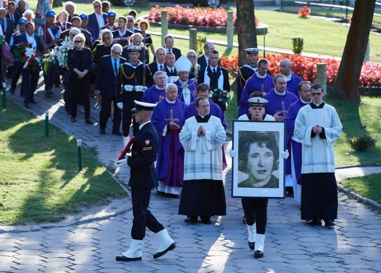 Uroczystości pogrzebowe Anny Kurskiej na gdańskim Cmentarzu Srebrzysko. Fot. PAP/A. Warżawa