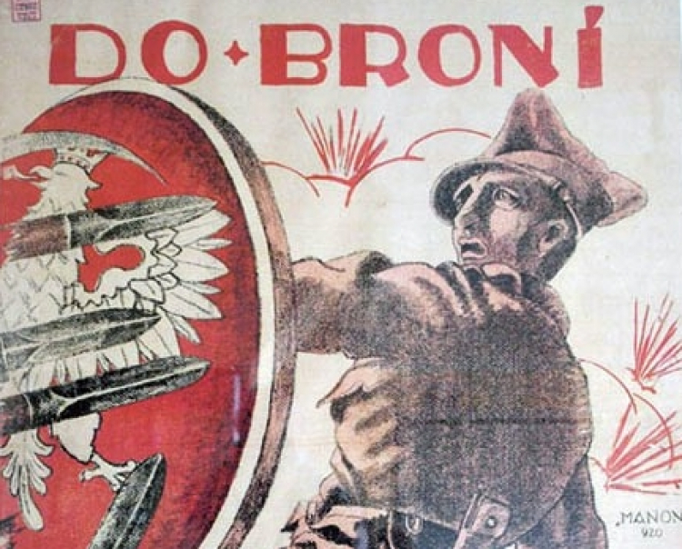 Polski plakat rekrutacyjny z 1920 roku. Źródło: Wikimedia Commons