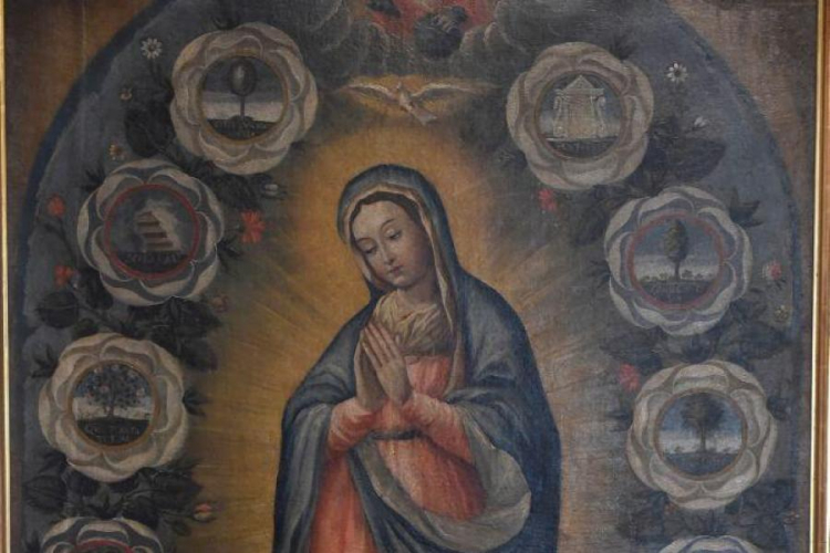 Obraz „Maria Immaculata w otoku różańcowym”. Fot. PAP/J. Bednarczyk Obraz „Maria Immaculata w otoku różańcowym”. Fot. PAP/J. Bednarczyk