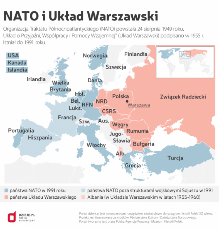 Data Wstąpienia Polski Do Nato NATO i Układ Warszawski | dzieje.pl - Historia Polski
