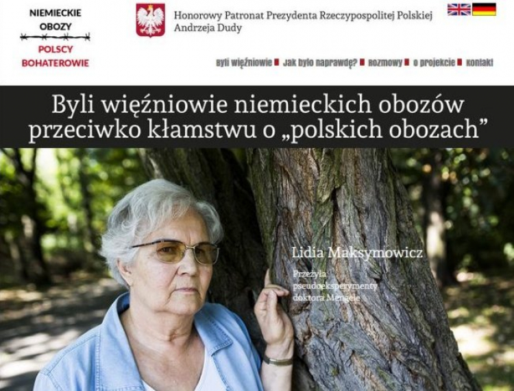 Strona internetowa projektu „Jak było naprawdę? Niemieckie obozy, polscy bohaterowie”
