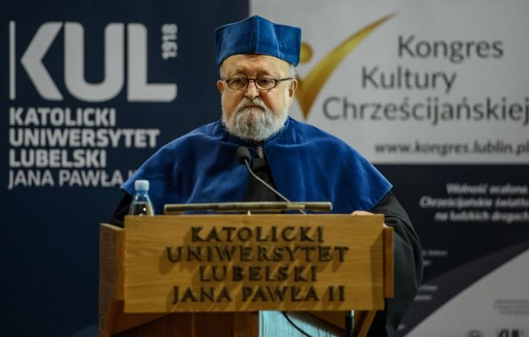 Krzysztof Penderecki odebrał tytuł honoris causa KUL. Fot. PAP/W. Pacewicz