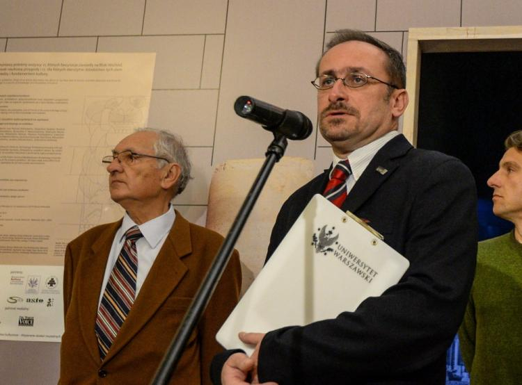 Prof. Michał Gawlikowski (L) i prof. Tomasz Waliszewski. Fot. PAP/M. Obara