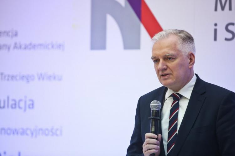 Wicepremier, minister nauki i szkolnictwa wyższego Jarosław Gowin. Fot. PAP/R. Guz 