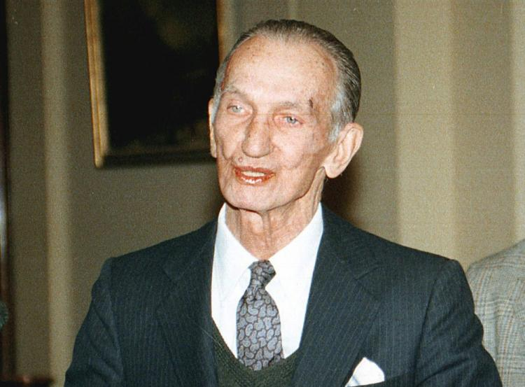 Jan Karski. 1995 r. Fot. PAP/A. Urbanek