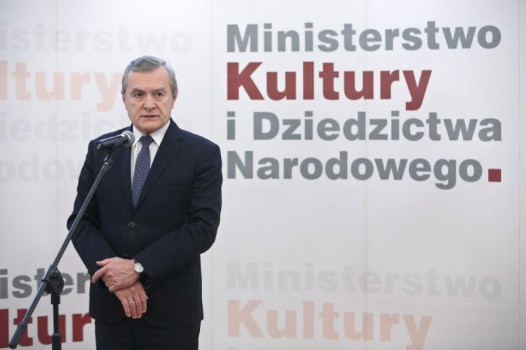 Wicepremier, minister kultury i dziedzictwa narodowego Piotr Gliński. Fot. PAP/R. Guz 