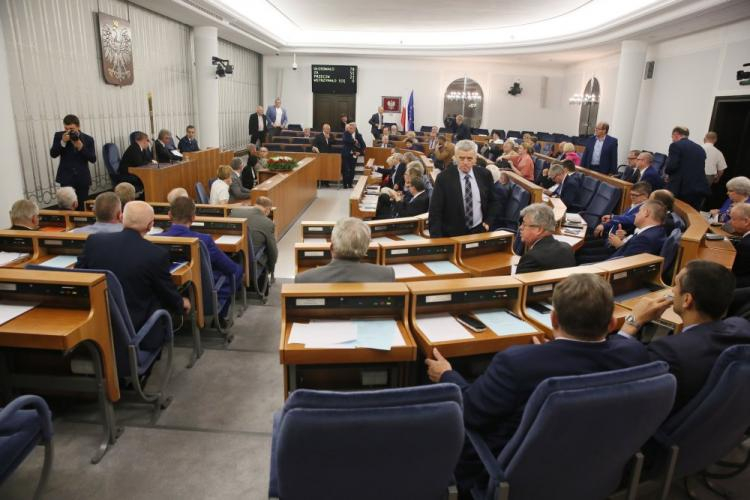 Posiedzenie Senatu. Fot. PAP/T. Gzell 