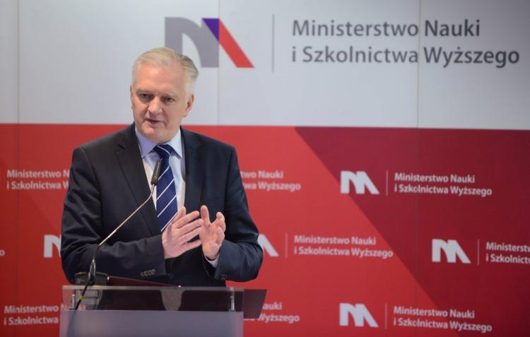 Wicepremier, minister nauki i szkolnictwa wyższego Jarosław Gowin. Fot. PAP/J. Kamiński