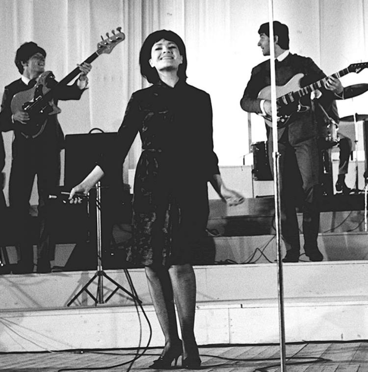 Helena Majdaniec podczas festiwalu w Opolu w 1965 r. Fot. PAP/CAF/Archiwum